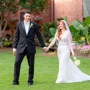 Celebrate Tuxedos Rankin Atrium Gardens Wedding Columbus GA